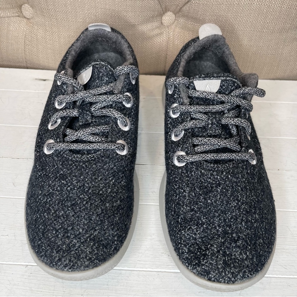 Allbirds Wool Runners Ray Running Shoes Women's 8 Fabric Heather Blue Gray - Picture 6 of 11